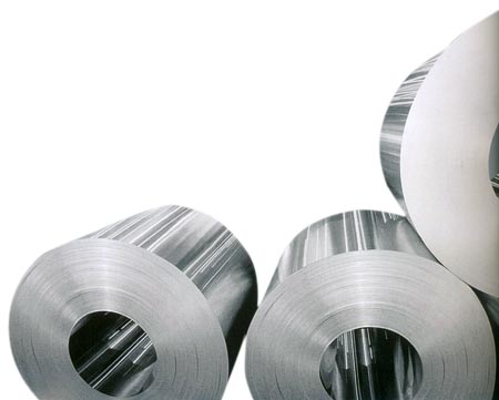 white aluminium roll